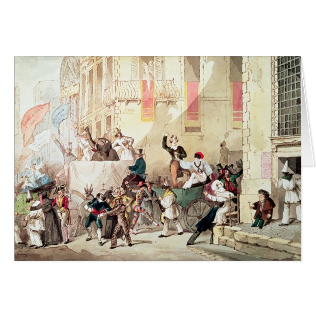 Zirkus-Prozession in Italien, 1830 (Vorderseite (Horizontal))