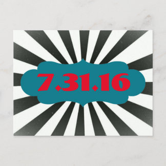 Zirkus Save the Date Ankündigungspostkarte