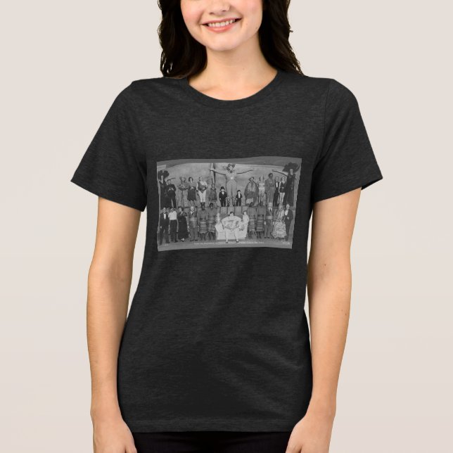 Zirkus-Seitenshow-Freaks Tri-Blend Shirt (Vorderseite)