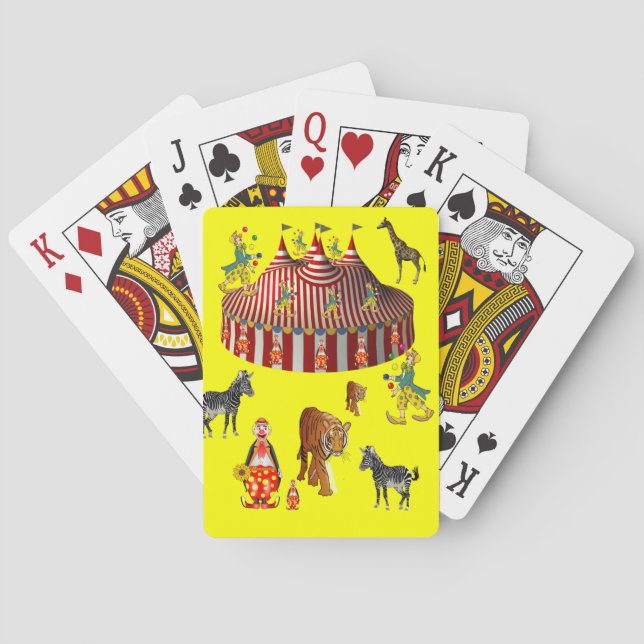 Zirkus Spielkarten Deck (Rückseite)
