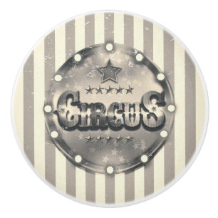 Zirkus-Streifen Vintage Cool Einzigartig Custom Keramikknauf