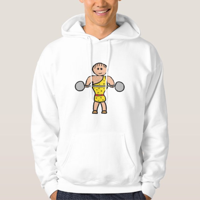 Zirkus-Strongman Hoodie (Vorderseite)