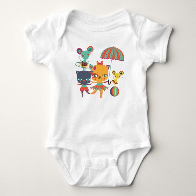 Zirkus-Süssen Baby Strampler (Vorderseite)