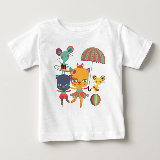 Zirkus-Süssen Baby T-shirt (Vorderseite)