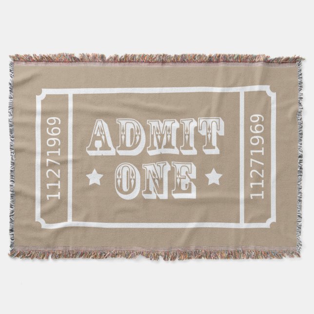 Zirkus-Theater-Film-Karte lassen ein zu Decke (Vorderseite)