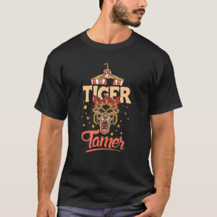 Zirkus Tiger Dompteur Großkatzen-Design T-Shirt