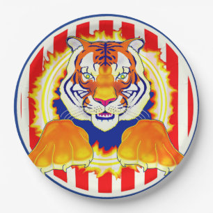 Zirkus-Tiger-Pappteller Pappteller