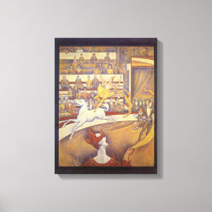 Zirkus von Georges Seurat, Vintage-Pointillismus-K Leinwanddruck