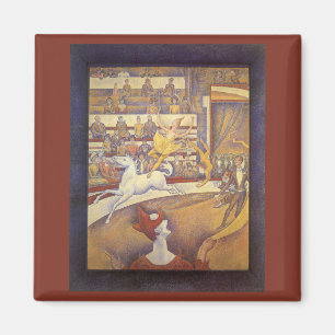 Zirkus von Georges Seurat, Vintage-Pointillismus-K Magnet