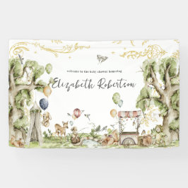 Zirkus | Woodland Forest Baby Dusche Willkommen Banner