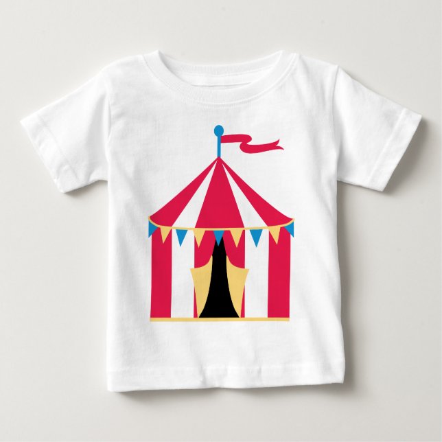 Zirkus-Zelt Baby T-shirt (Vorderseite)