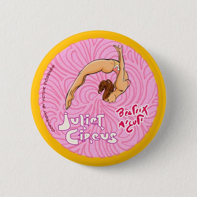 ZirkusAerialist - Juliet Zirkus Button (Vorderseite)