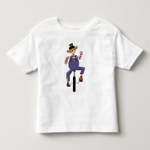 Zirkusclown beim Fahrradfahren Kleinkind T-shirt
