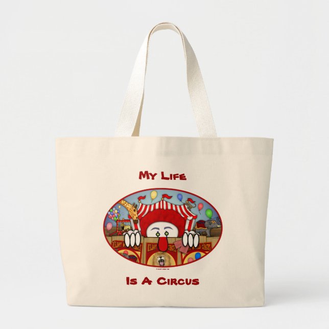 Zirkusclown Kilroy Tasche (Vorne)