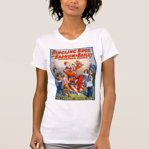 Zirkusclown-Show im Vintage-Stil T-Shirt