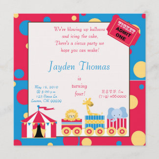 Zirkuscopy, Wir blasen Ballons ... Einladung