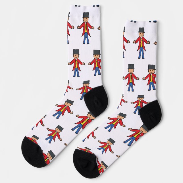 Zirkusdirektor Socken (Linkes Detail)