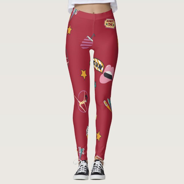 Zirkusmuster-Leggings Leggings (Vorderseite)