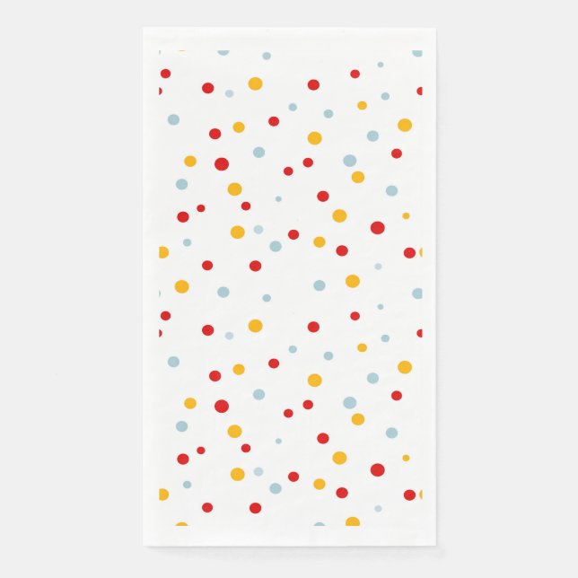 Zirkusparty Farbkugeln Kindergeburtstag Serviette (Vorderseite)
