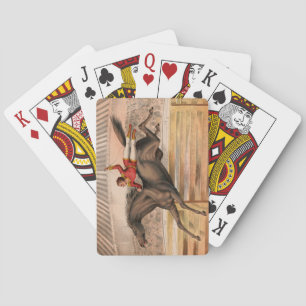 Zirkuspferd und Draufgänger hochfliegend in Pokerg Spielkarten