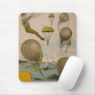 Zirkusplakat einer Luftballonvorstellung Mousepad