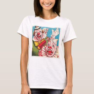 Zirkusplakat mit Clowns und Feuerwerkskörper T-Shirt