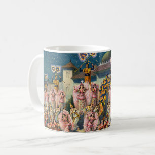 Zirkusplakat mit Tänzern vor dem maurischen König Kaffeetasse