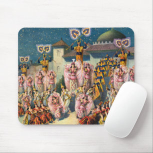 Zirkusplakat mit Tänzern vor dem maurischen König Mousepad