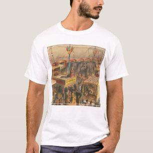 Zirkusplakat mit Tieren in einem Zelt T-Shirt