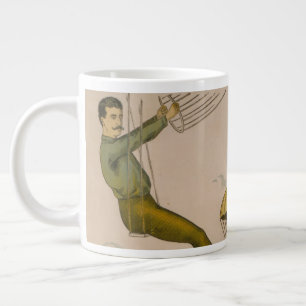 Zirkusposter einer Luftballondarstellung Jumbo-Tasse