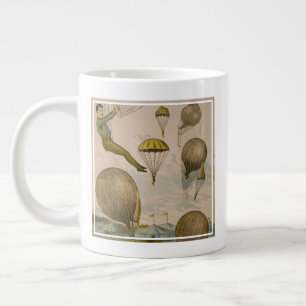 Zirkusposter einer Luftballondarstellung Jumbo-Tasse