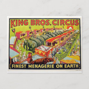 Zirkusposter-Postkarte Postkarte