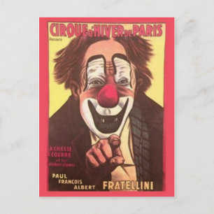 Zirkusposter-Postkarte Postkarte