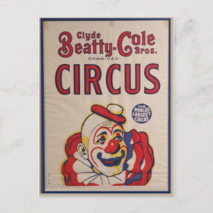 Zirkusposter-Postkarte Postkarte