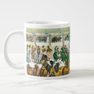 Zirkusposter von Menschen unterschiedlicher Nation Jumbo-Tasse
