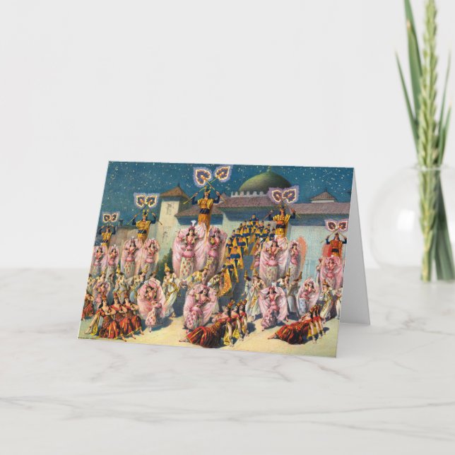 Zirkusposter vor dem maurischen König Karte (Vorderseite)