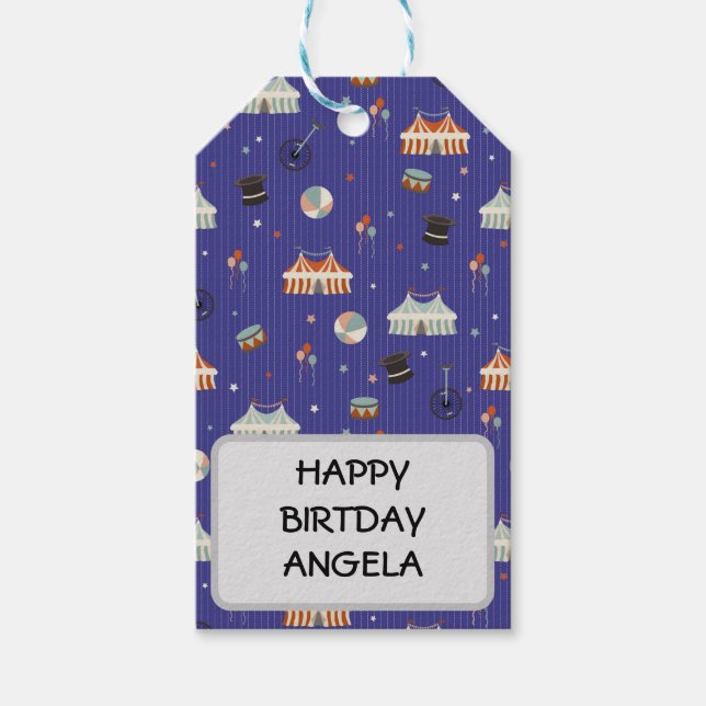 Zirkusspass Geschenkanhänger (Vorderseite)