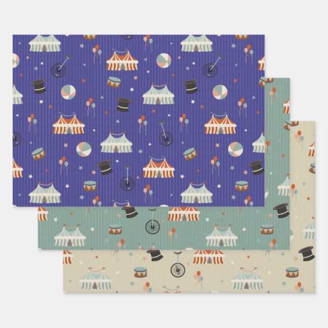 Zirkusspass Geschenkpapier Set (Set)