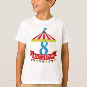 Zirkusthema-Geburtstags-Shirt - kundengerecht T-Shirt