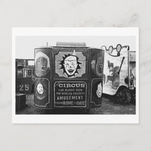 Zirkuswagen Vintage 1937 Montana Foto Postkarte