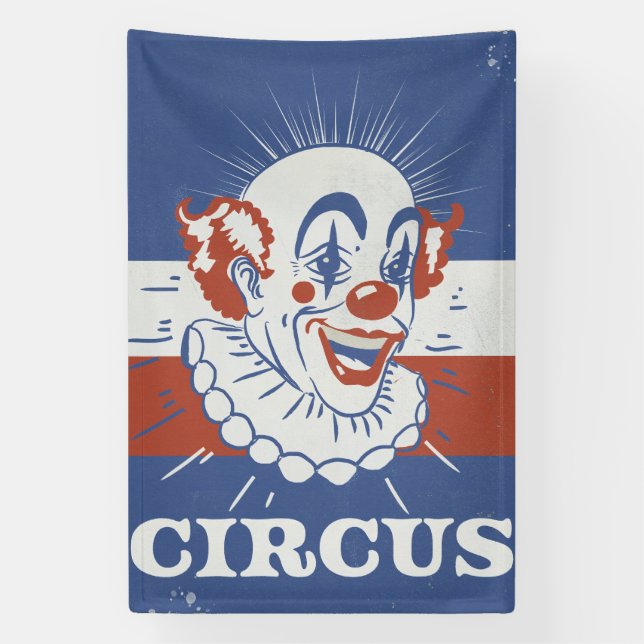 Zirkuswerbung im Vintage-Stil Banner (Vertikal)