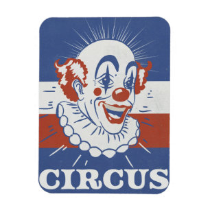 Zirkuswerbung im Vintage-Stil Magnet