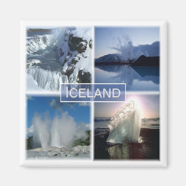 zIS001 Iceland - Fridge Magnet (Vorne)