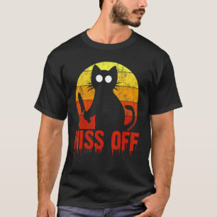 Zisch ab, gruselige blutige Katzenmesser T-Shirt
