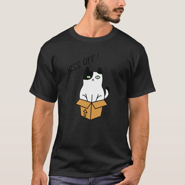 Zisch ab, Katze! T-Shirt (Vorderseite)