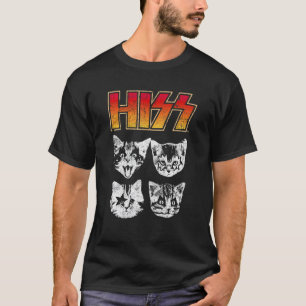 ZISCH Katze Lustige Katzen Kätzchen Rock Musik Kat T-Shirt