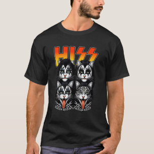 Zisch-Katzen Rock Kitten-Schaukel-Musik Katzenlieb T-Shirt
