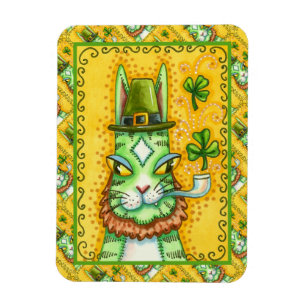ZISCH N' FITZ KOBOLD, ST. PADDY'S TAG FUNNY KATZE MAGNET