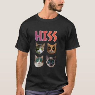 Zischen Lustige Katzen Kätzchen Rock Rockend Pun K T-Shirt