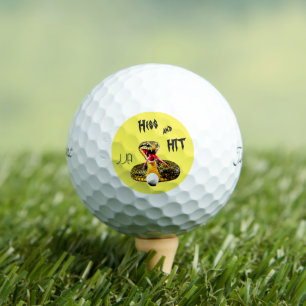 Zischen & Treffen Schlange - Golfer Geschenk Golfball